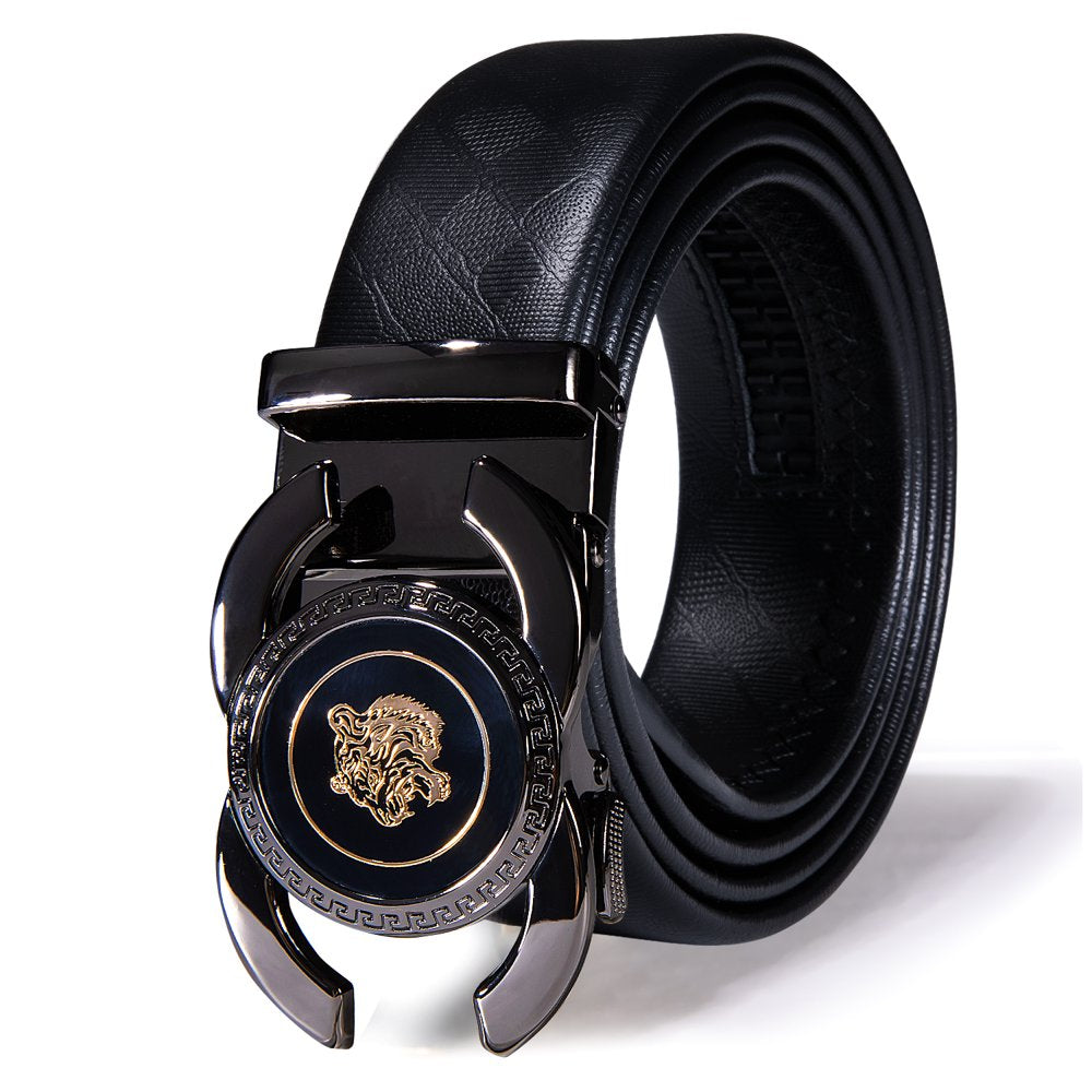 Men's Ratchet Belt Genuine Leather with Buckle