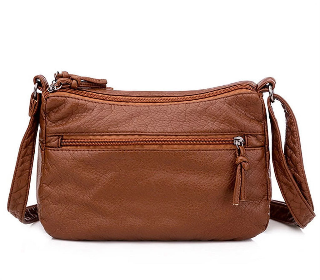 Women's Soft Leather Shoulder Bags Classic Casual Crossbody Bag