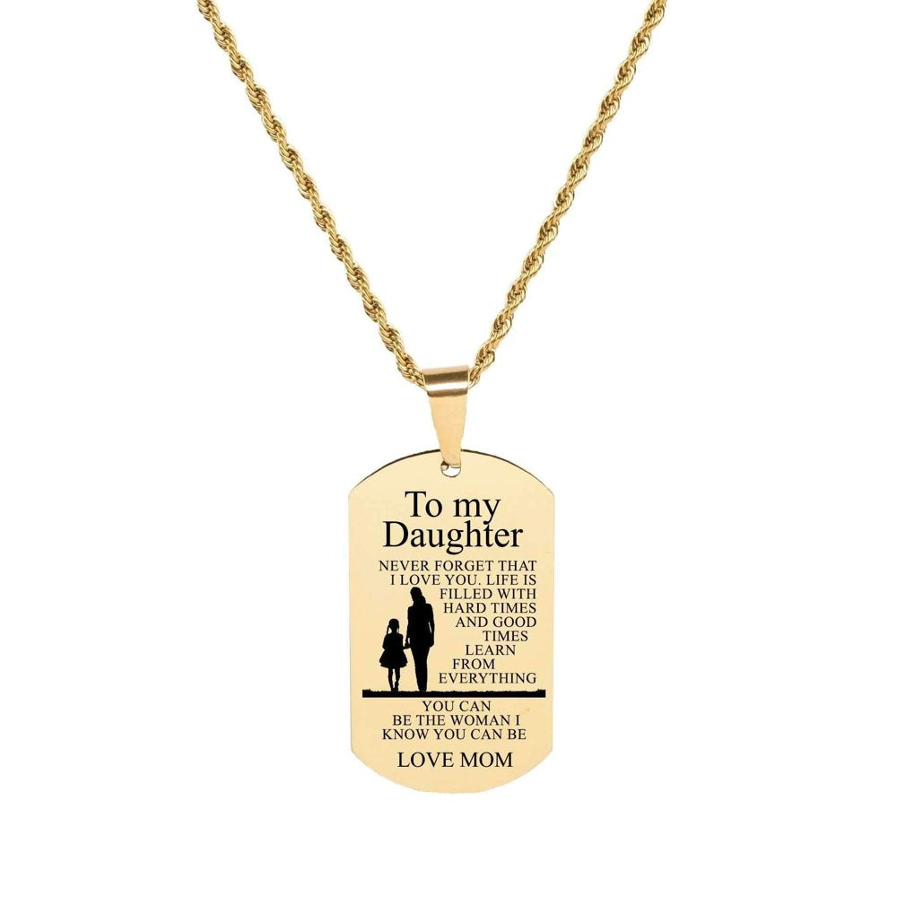 Sentiment Tag Necklace By