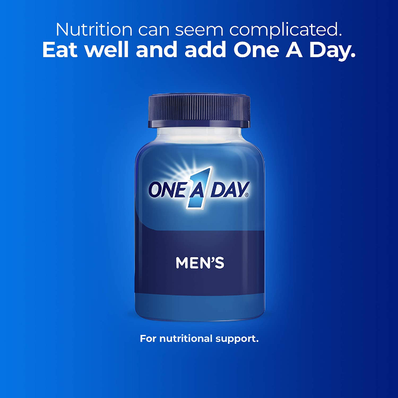 200 Count Men's One A Day Multivitamin Supplement for Immune Health Support