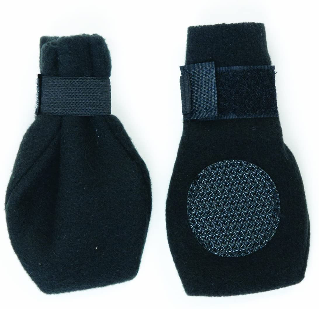 Fashion Pet Lookin Good Arctic Fleece Boots for Dogs, X-Small, Black