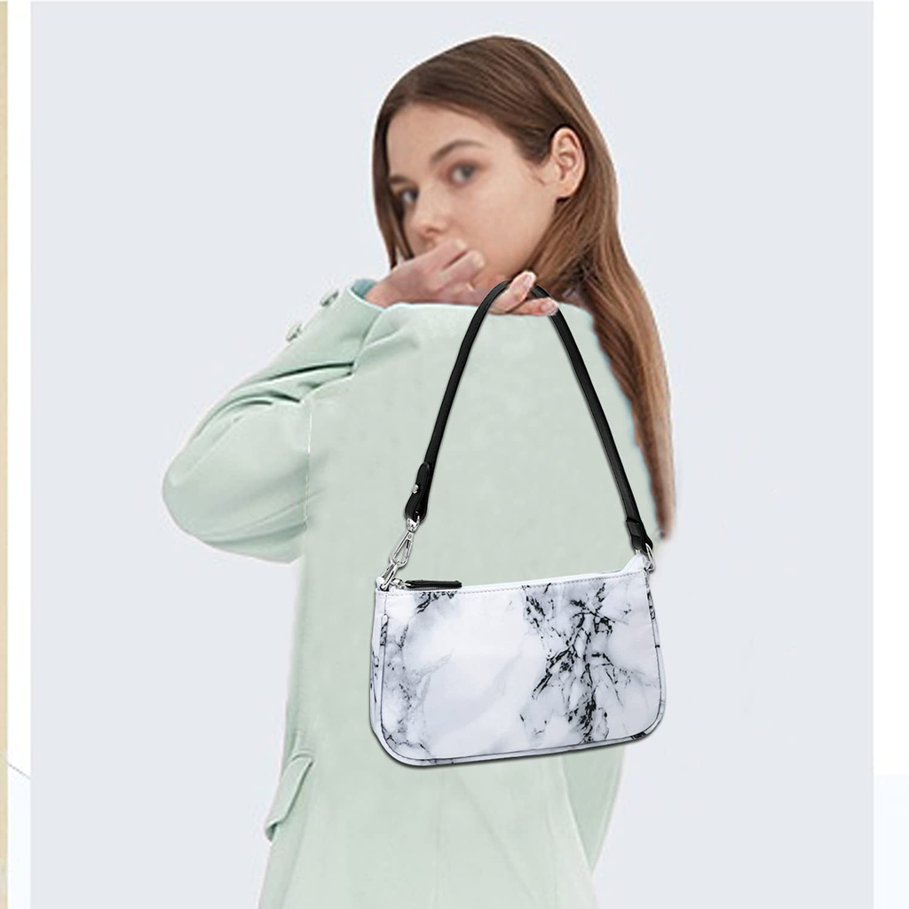 Shoulder Bag Purse Tote Clutch Handbag with Zipper Closure for Women