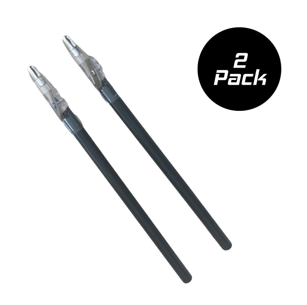 Revo Barber Pencil (Black) - (2-Pack) - Tracing Tool/Guide for Beard, Hairline, Goatee - Outliner Lining Kit For Styling & Beard Shaping - Hair Cutting Tracer - Grooming Pencil - Barber Supplies