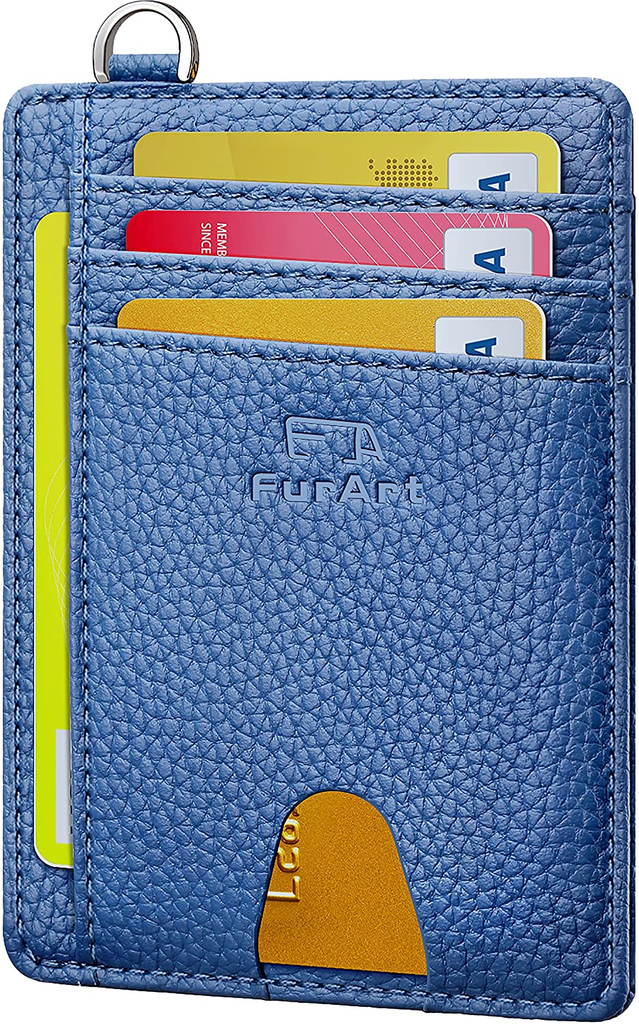Slim Minimalist Wallet, RFID Blocking, Credit Card Holder