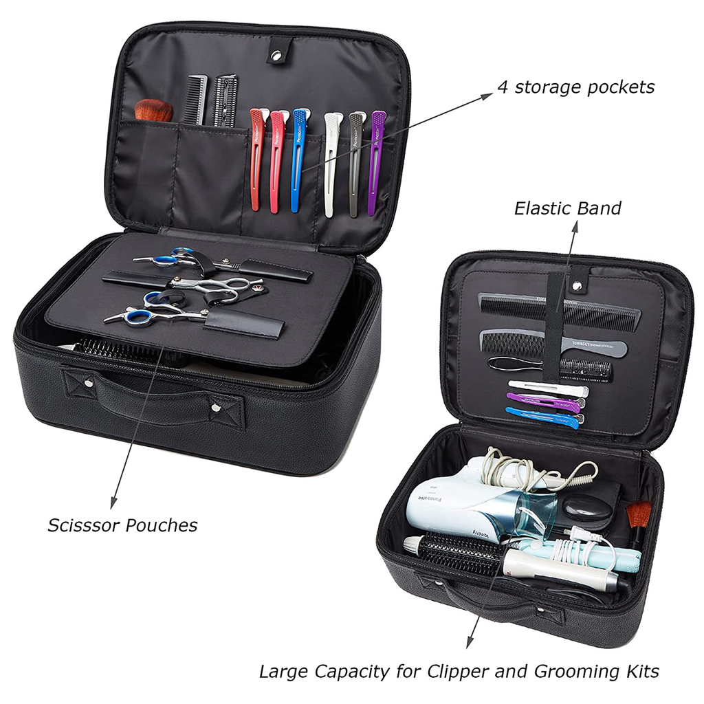 Hair Clipper Case Barber Tool Bag Hairdressing Tools Storage Carrying Case,Large