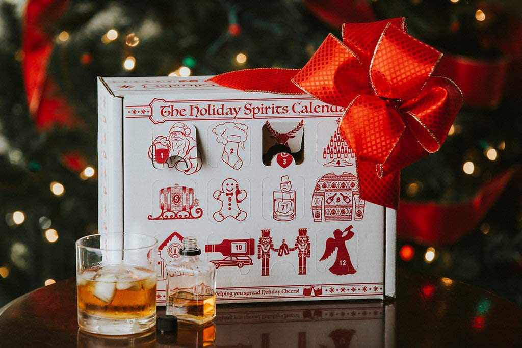 Advent Calendar for Alcohol & Adults | Gift Booze & Wine for Christmas 2021 | Great White Elephant & Holiday Party Hostess Present Idea | Alcohol Not Included (2, Wine)
