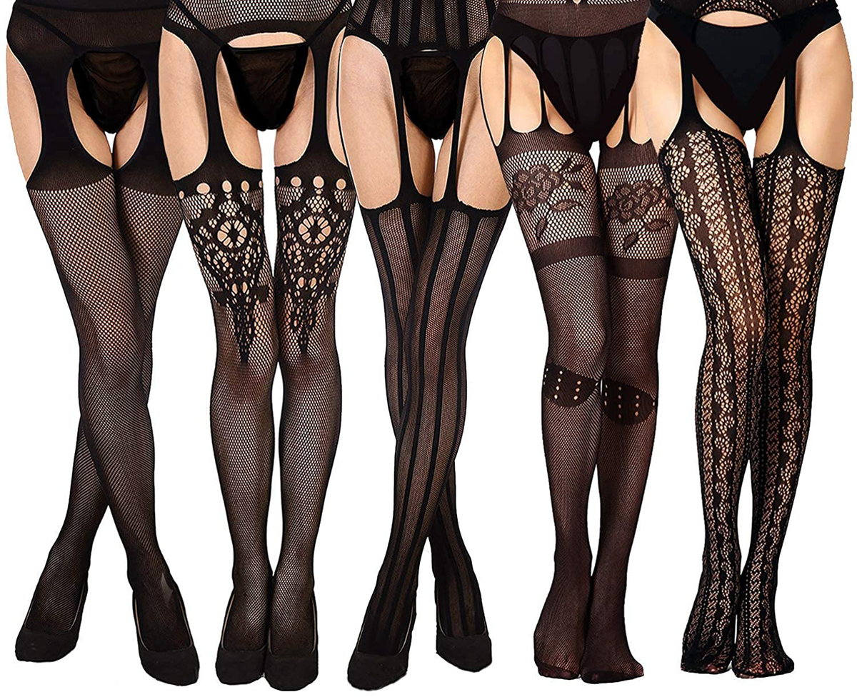 Fullsexy Plus Size Fishnet Stockings, Fishnet Tights Thigh High Stocki