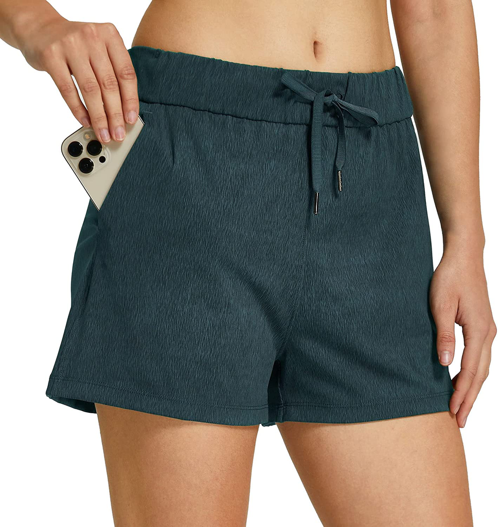 Willit Women's Yoga Lounge Shorts Hiking Active Running Workout Shorts Comfy Travel Casual Shorts with Pockets 2.5"