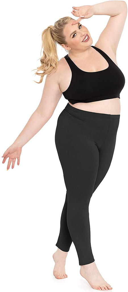 Women's Cotton Plus Size Leggings | Stretchy | X-Large - 7X | Made in The USA