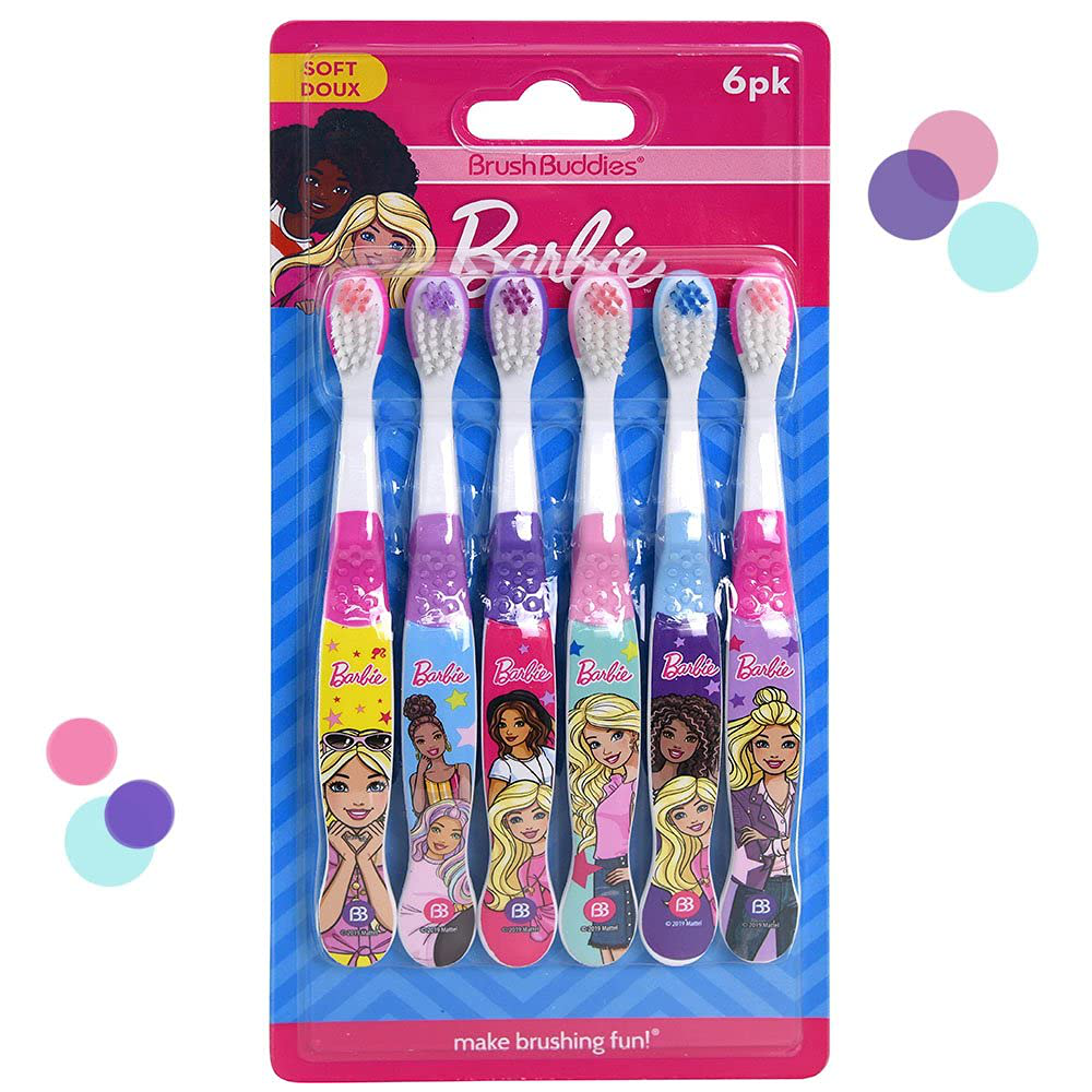 Barbie Soft Toothbrush 6Pk