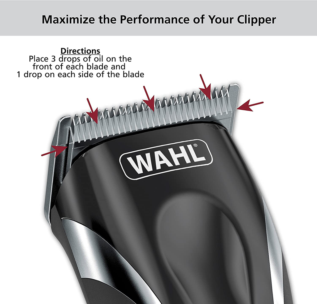 Wahl Premium Hair Clipper Blade Lubricating Oil for Clippers, Trimmers & Blade Corrosion for Rust Prevention - 4 Fluid Ounces - Model 3310-300