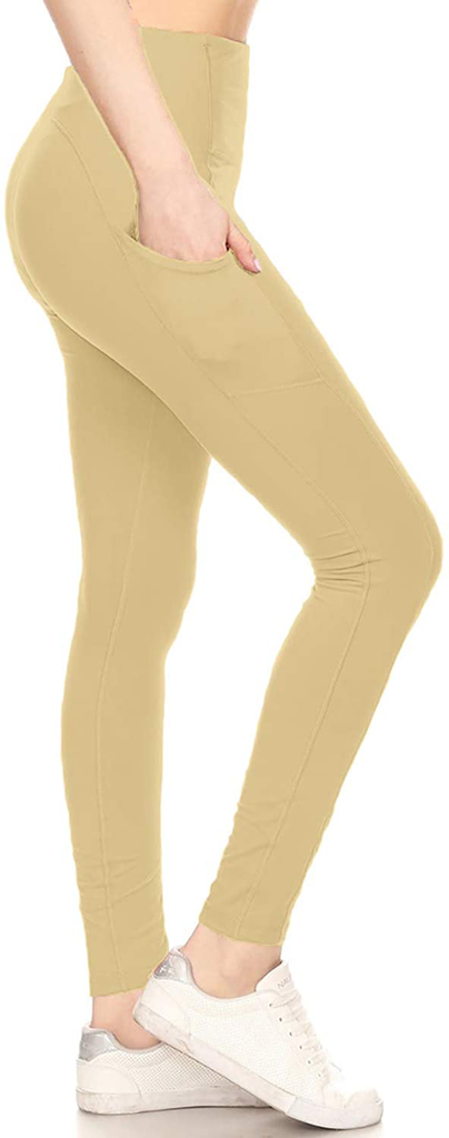 Leggings Depot Yoga Waist REG/Plus Women's Buttery Soft Leggings