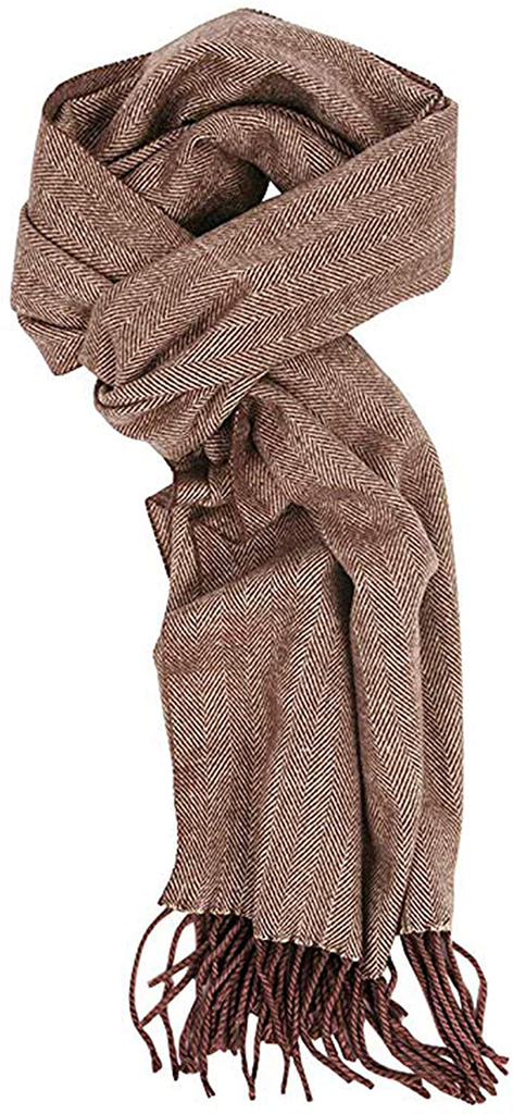 Runtlly Men'S Winter Scarf Soft Classic Cashmere Feel Scarves Unisex