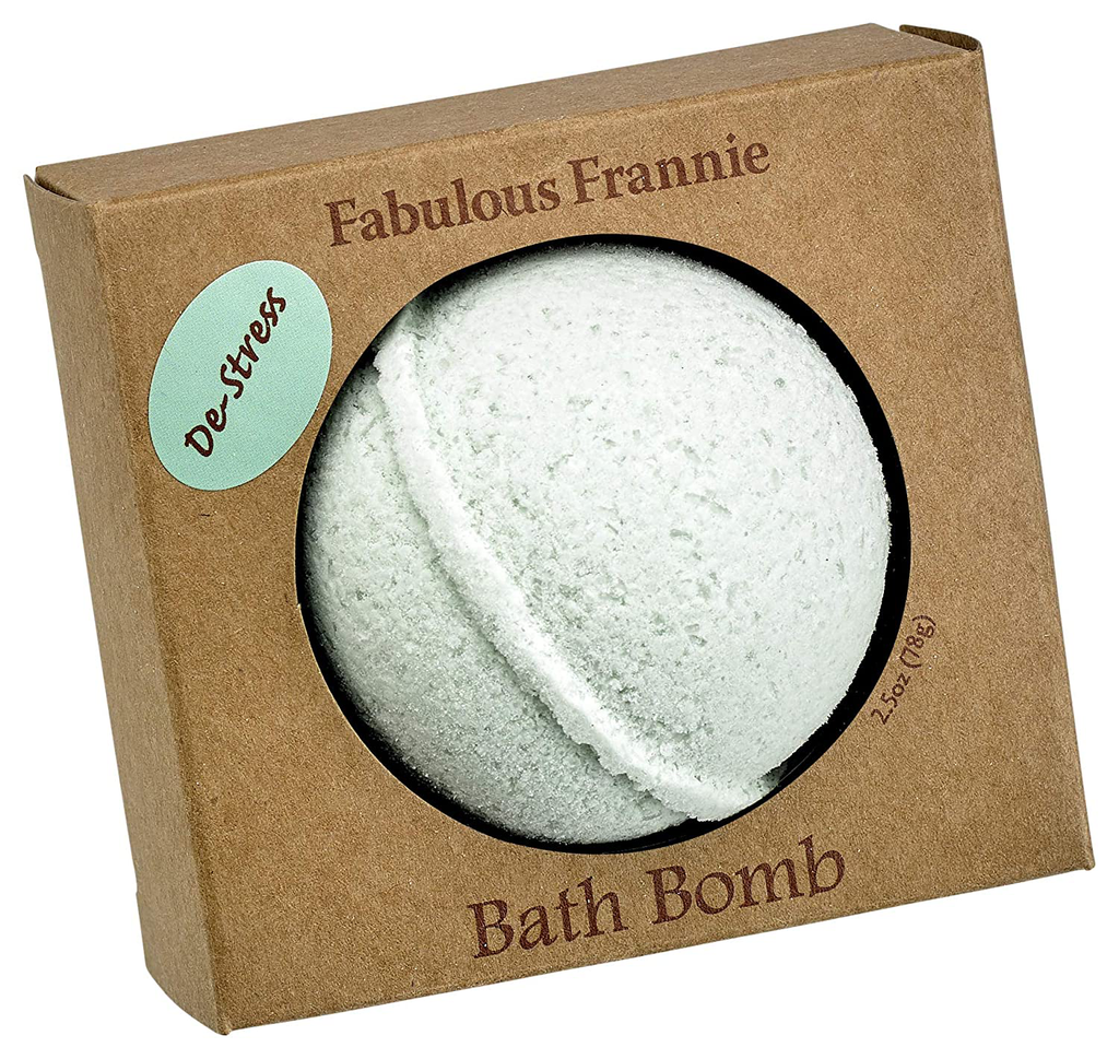 Fabulous Frannie De-Stress Natural, Handmade Bath Bomb Gift Set, Rich in Essential Oil, Mineral Salt, Coconut Oil, Witch Hazel, Ultra Plush Spa Fizzies to Moisturize Skin, Perfect Gift 2.5Oz