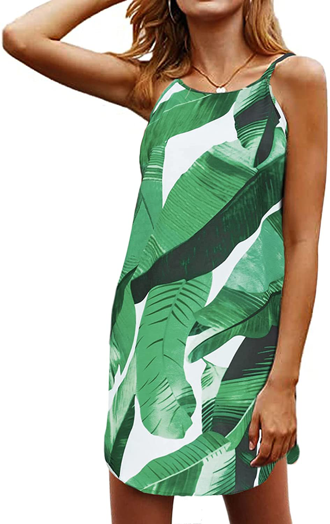 Happy Sailed Women Summer Halter Neck Dress Floral Print Bohemian Beach Dresses S-XL