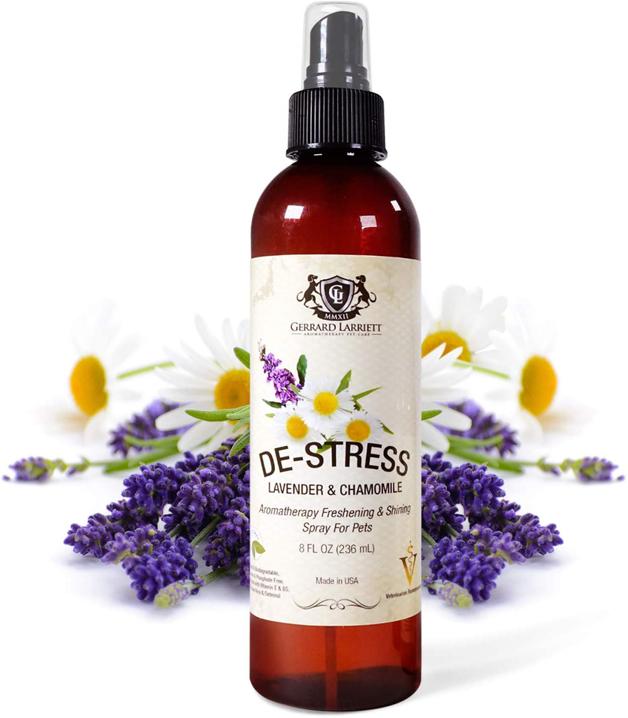 Lavender & Chamomile Aromatherapy Freshening & Shining Spray for Pets, Dog Grooming Spray & Pet Odor Eliminator - 8 fl oz (236 ml)