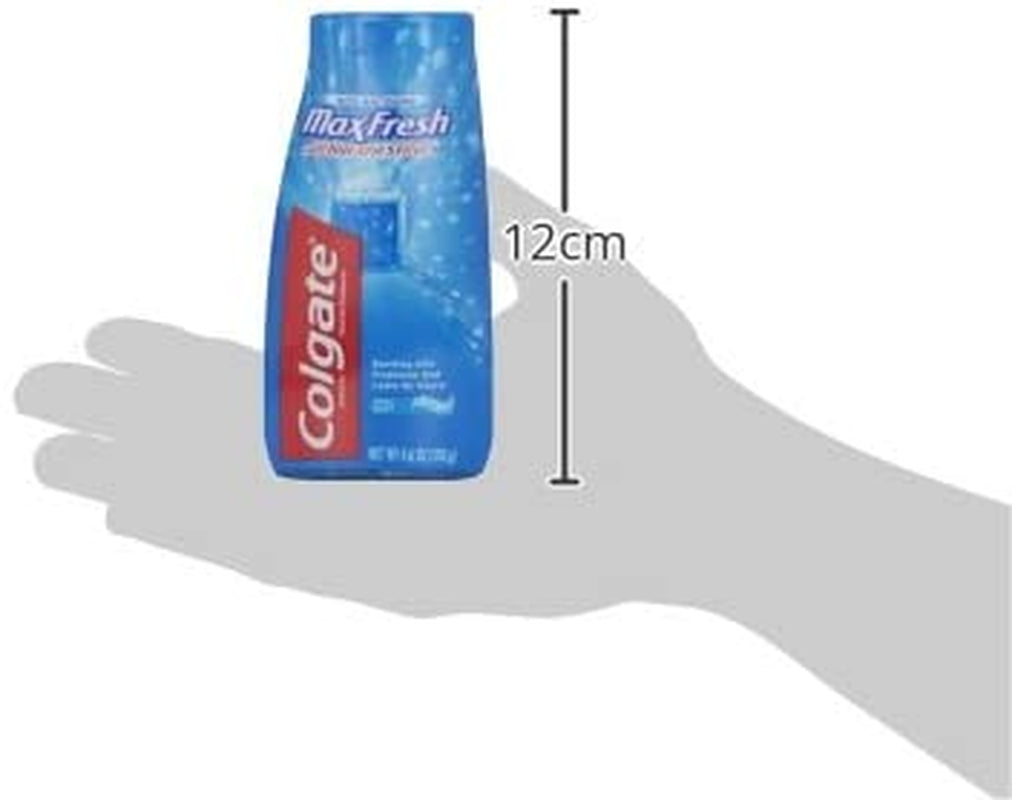 Colgate Max Fresh Liquid Toothpaste with Mini Breath Strips, Cool Mint, 4.6 Oz