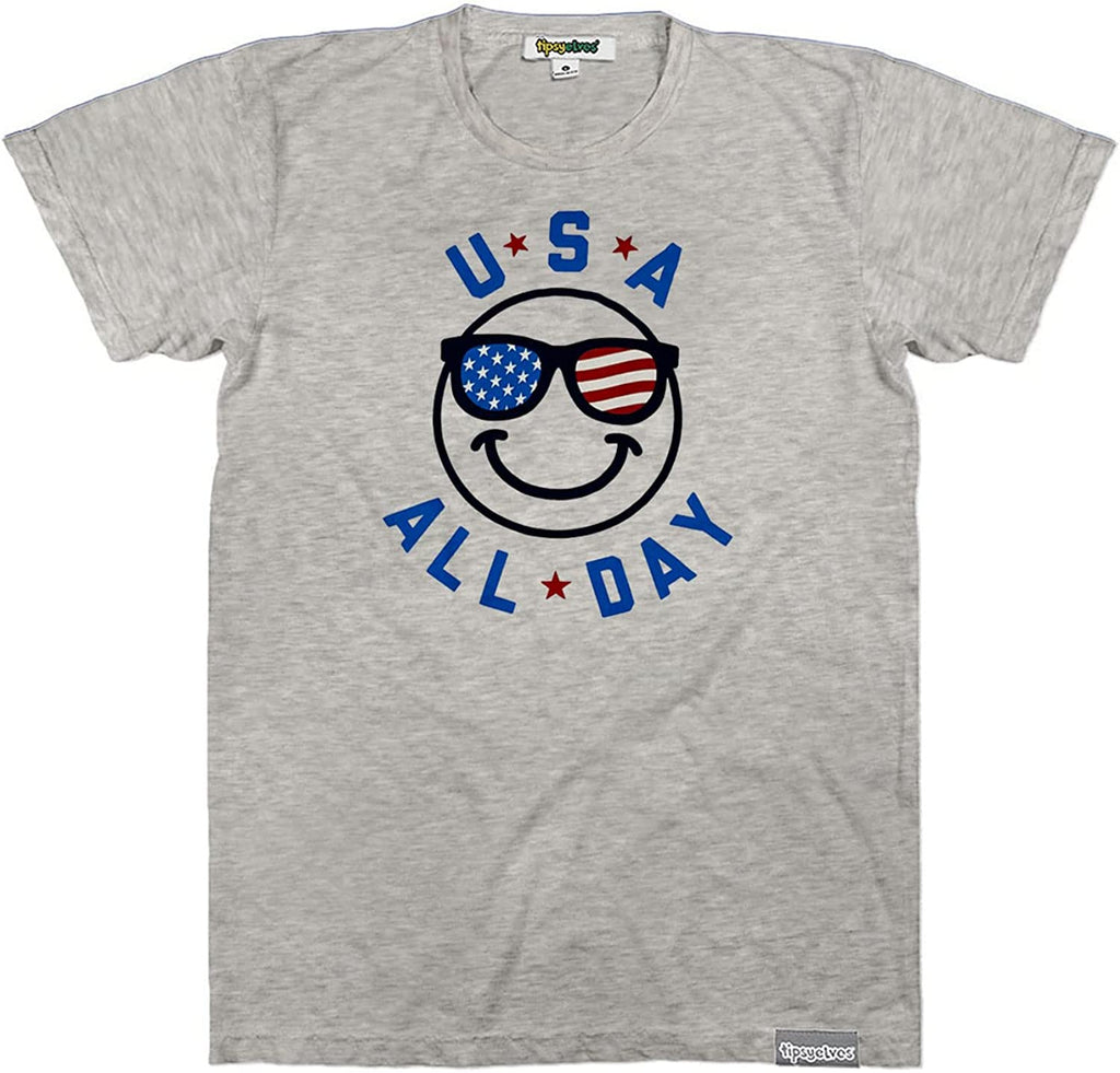  Men's Patriotic Graphic Tees for 4th of July - USA American Flag Shirts for Guys