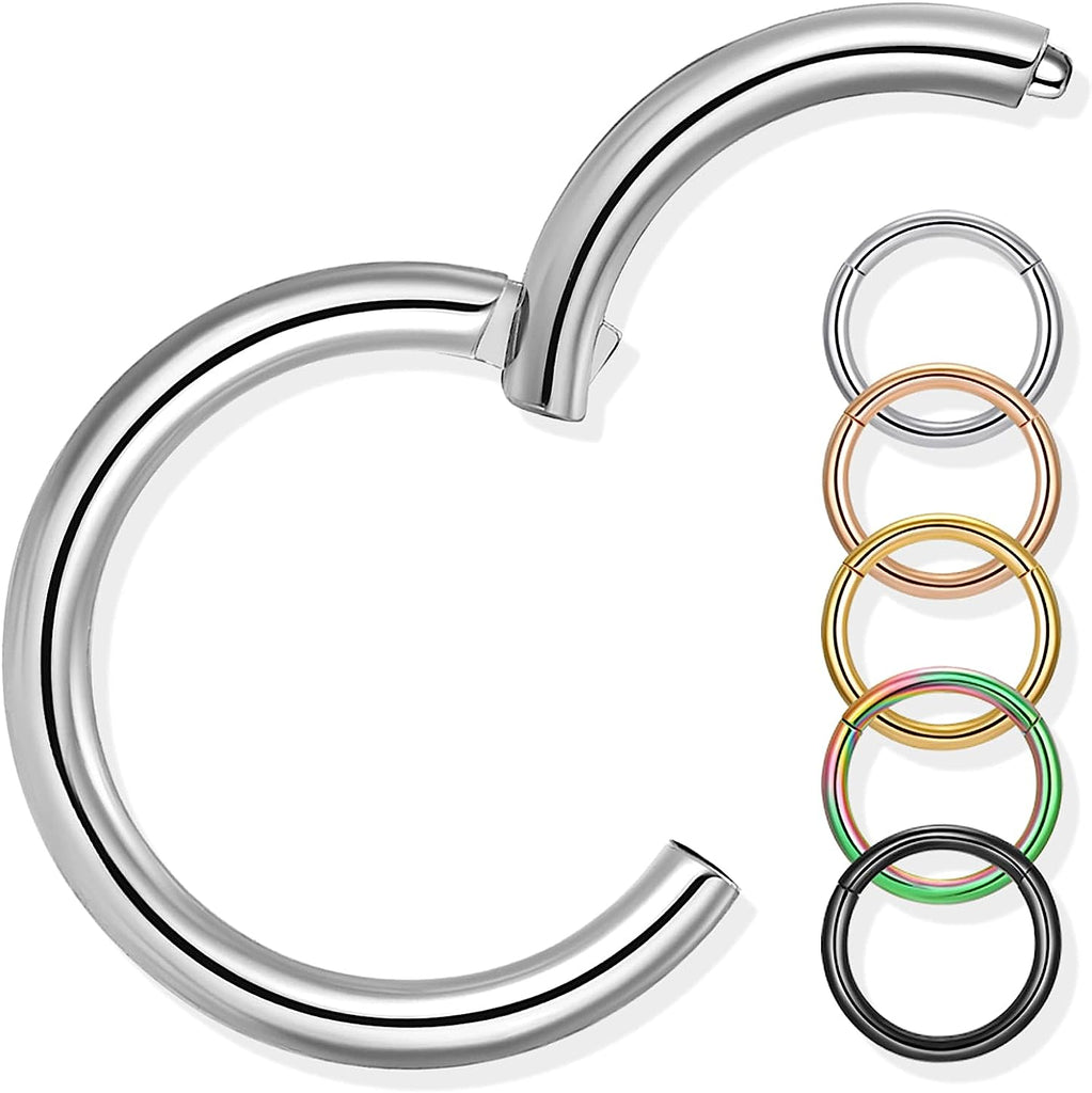  Surgical Stainless Steel Nose Ring Hoop 