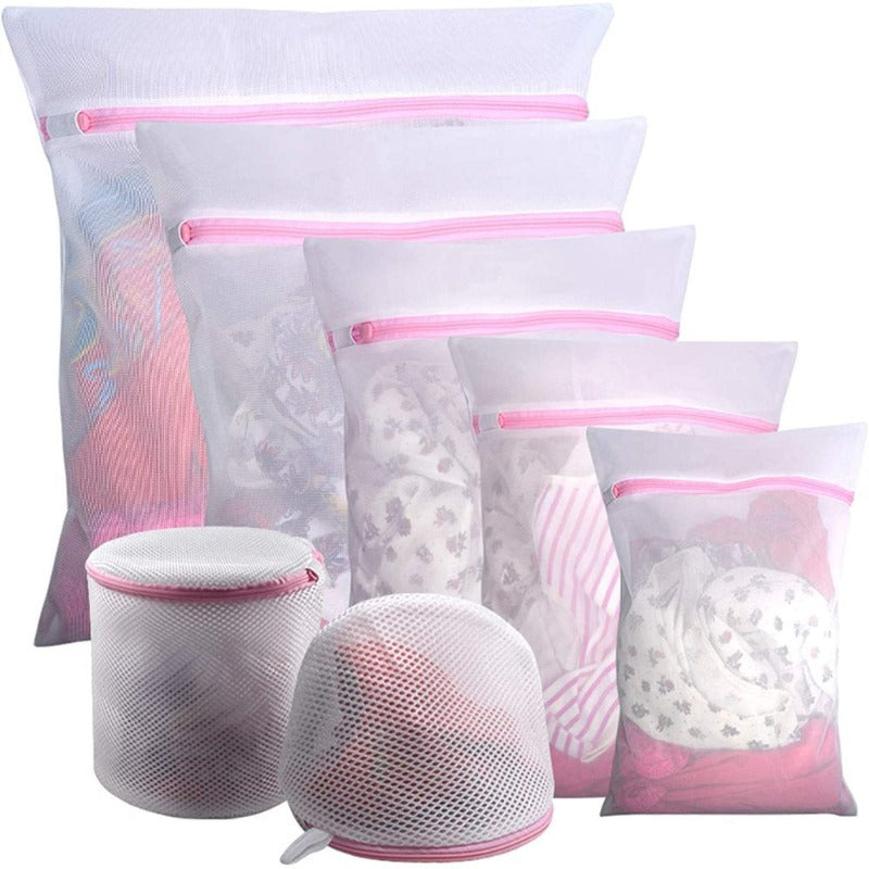 7 Pack Mesh Laundry Wash Bag for Delicates