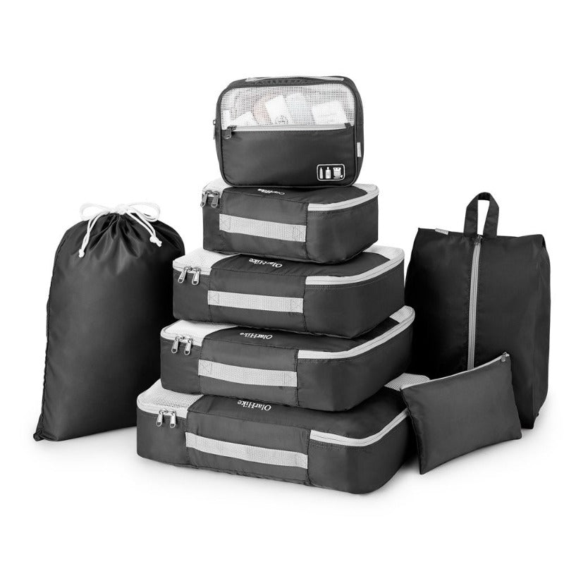 8 Piece Packing Cubes, Travel Luggage Organizers
