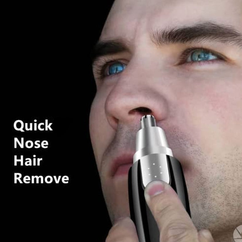 Ear and Nose Hair Trimmer/Clipper, Battery-Operated and Waterproof