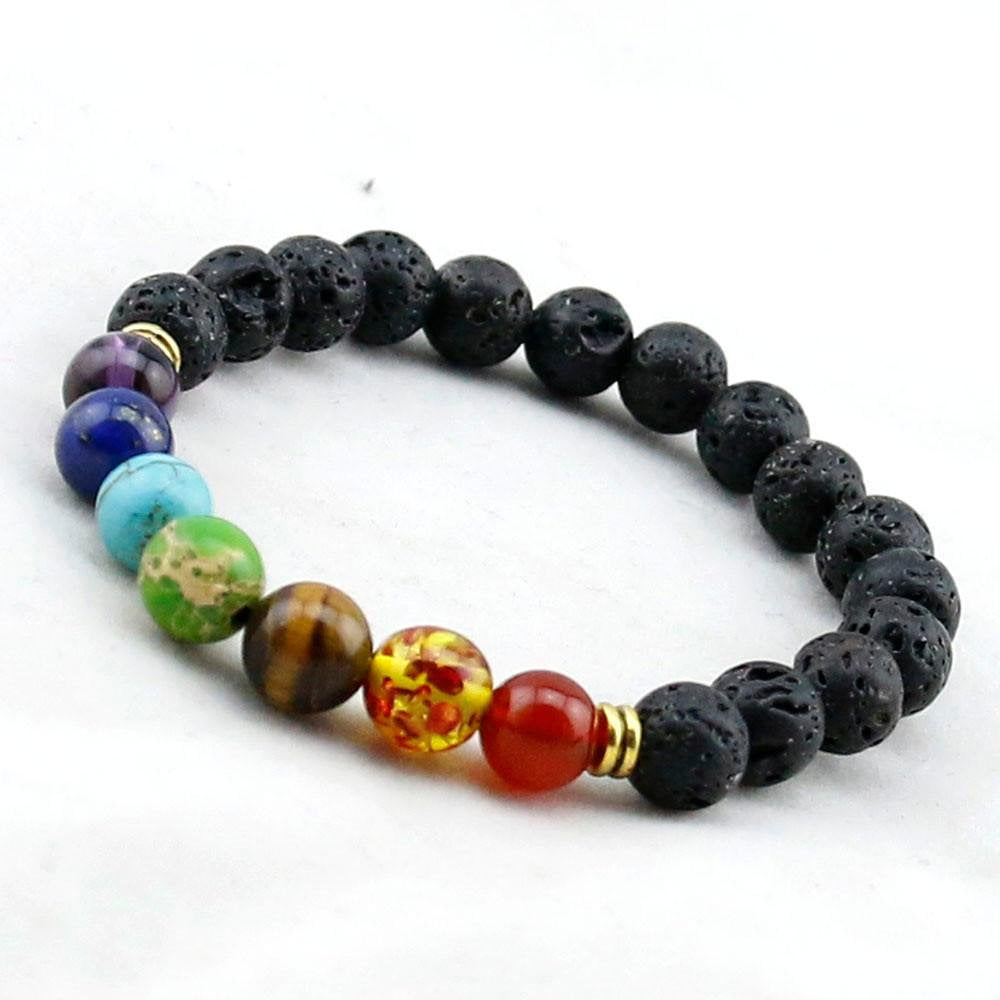 7-Bead Genuine Chakra Healing Natural Stone Bracelet