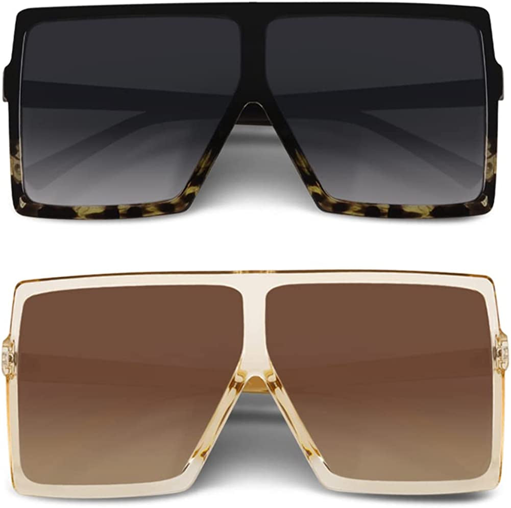 Ultralight Square Oversized Sunglasses for Women & Men
