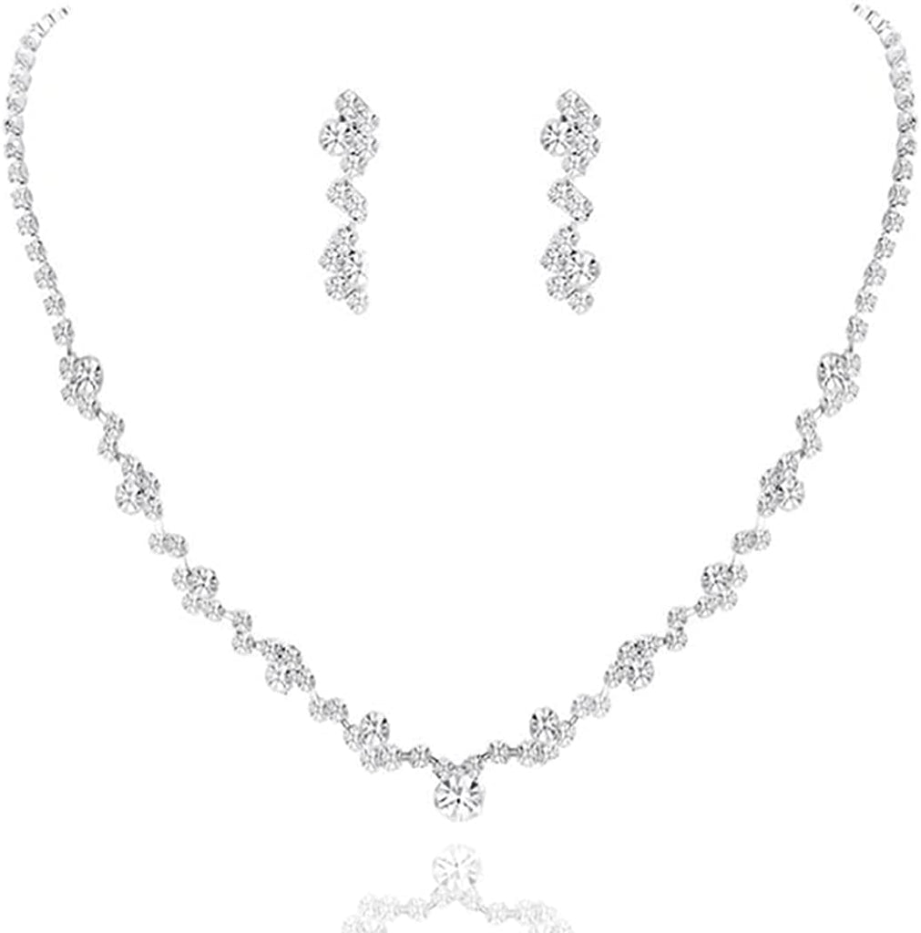 Bridal Necklace Earrings Set