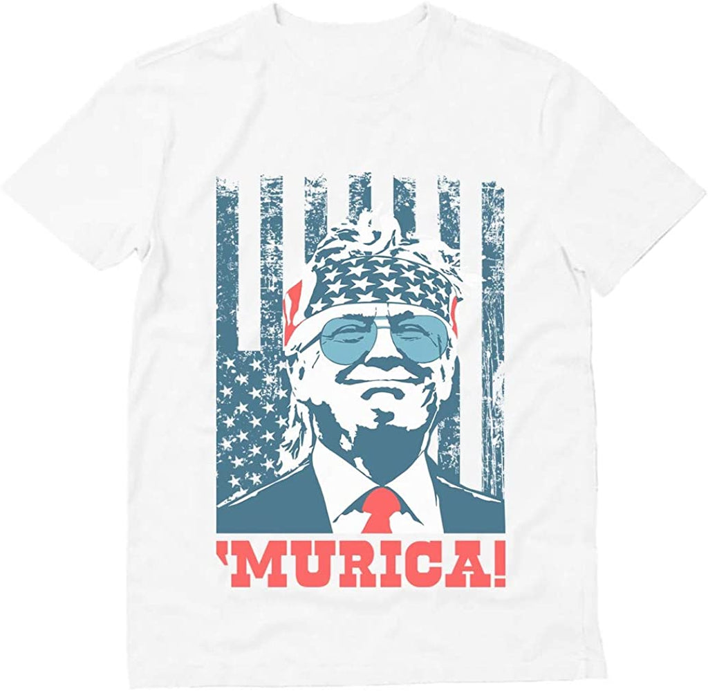  'Murica  USA American Flag Mens 4th of July T-Shirts