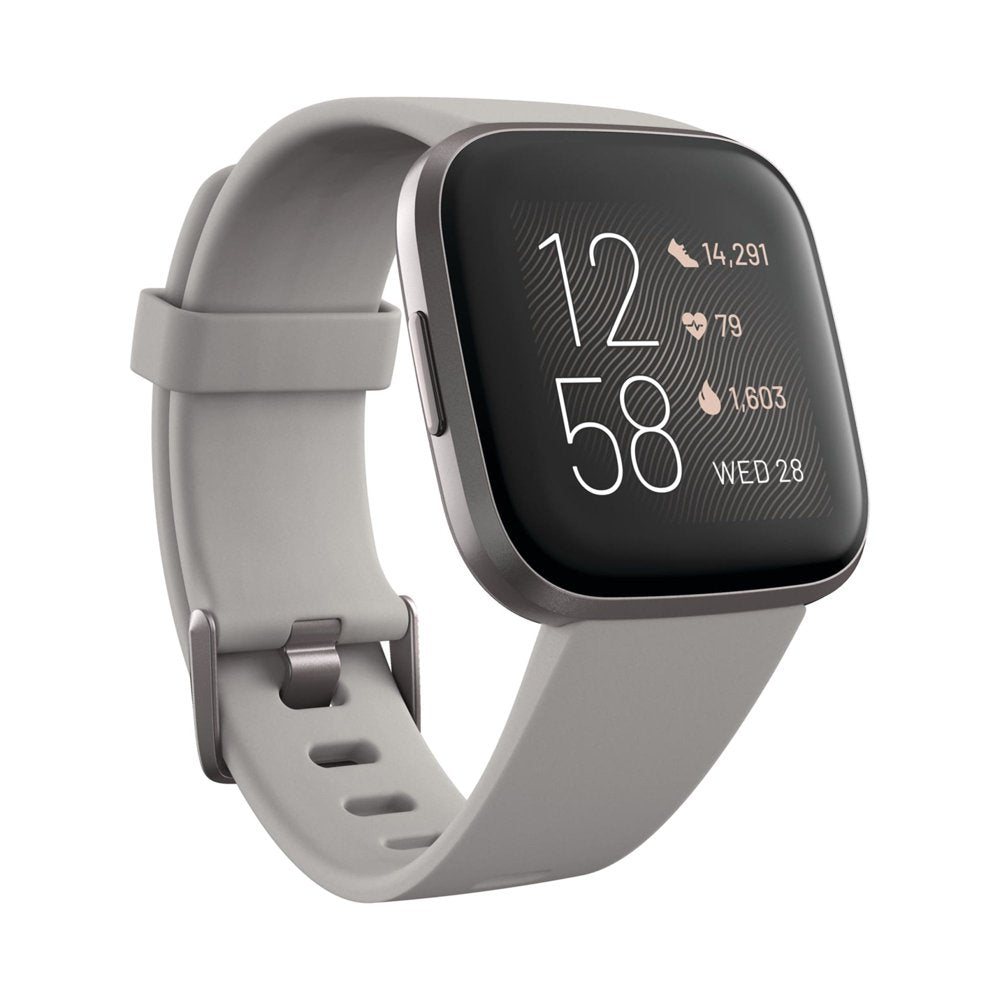 Versa 2 Health & Fitness Smartwatch - Black/Carbon Aluminum