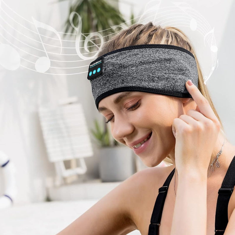 Bluetooth Adjustable Wireless Headband Headphones, Long Time Play