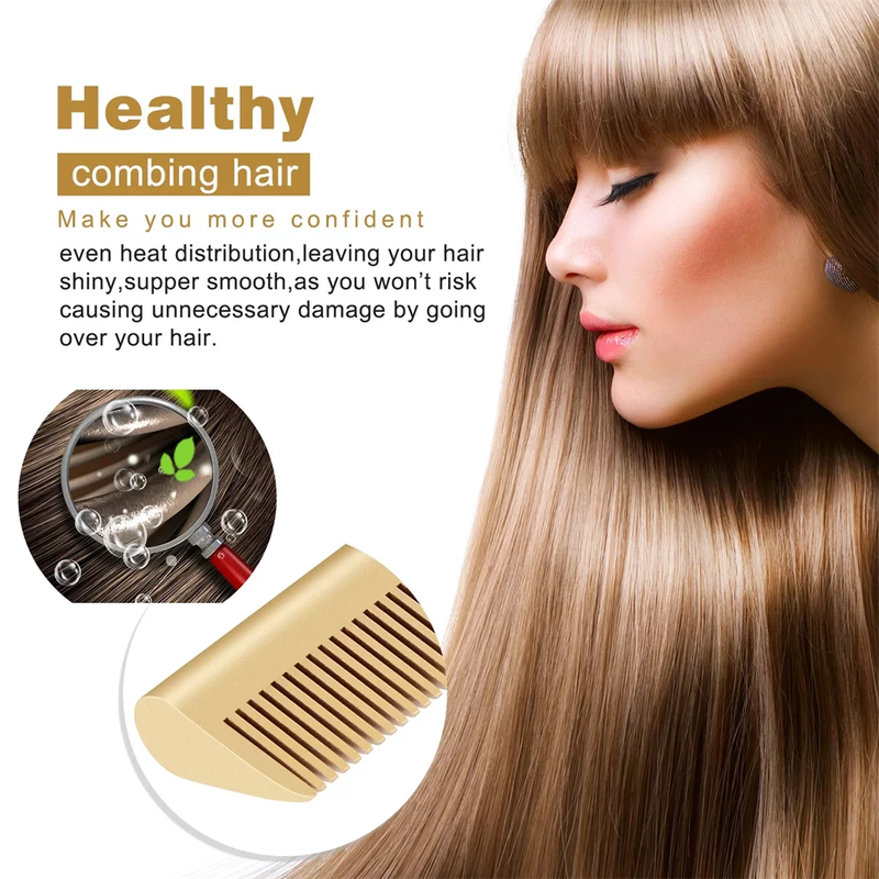 Ceramic Heat Pressing Hair Straightener Comb Brush