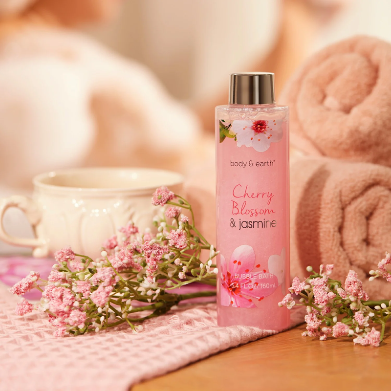 8 Pcs Cherry Blossom & Jasmine Spa Gift Basket