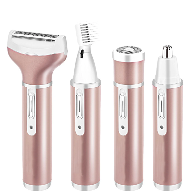 4 in 1 Cordless Electric Rechargeable Epilator Ladies Painless Shaver Trimmer