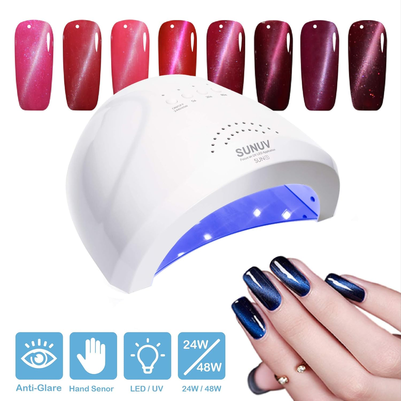 UV LED Nail Lamp - 8W UV Dryer with 3 Timers