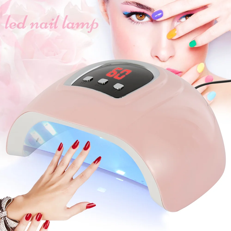 54W Professional UV Gel Nail Lamp - 18 LED Light Nail Dryer Polish Curing