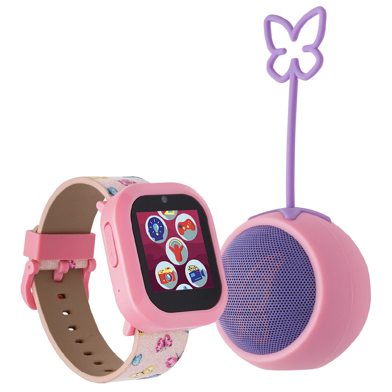 iTech Jr Kids Musical Notes Smartwatch - Silicone Strap and LED Bluetooth Speaker