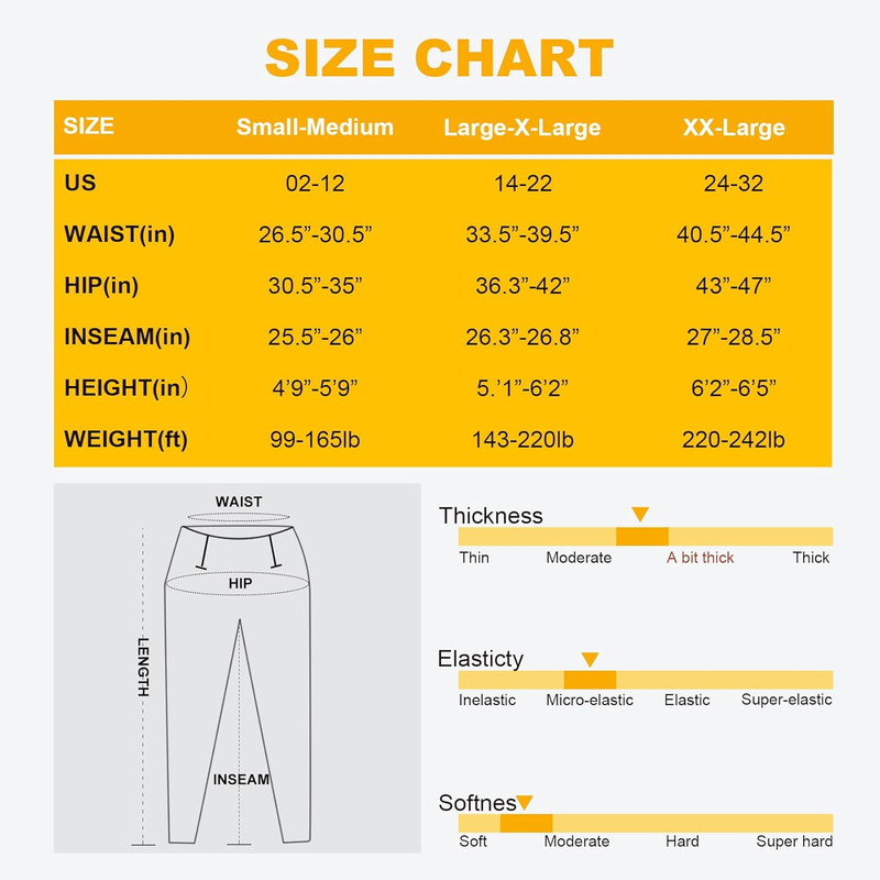 2 Pack Fleece Lined High Waisted Leggings for Women - Warm Winter Pants Tummy Control 