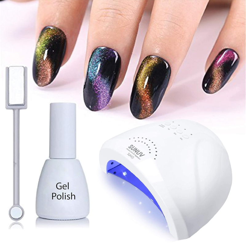 UV LED Nail Lamp - 8W UV Dryer with 3 Timers