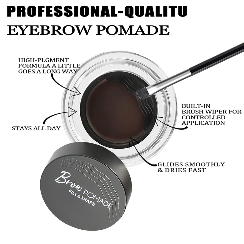 Eyebrow Stamp Pomade Waterproof Stencil Kit 