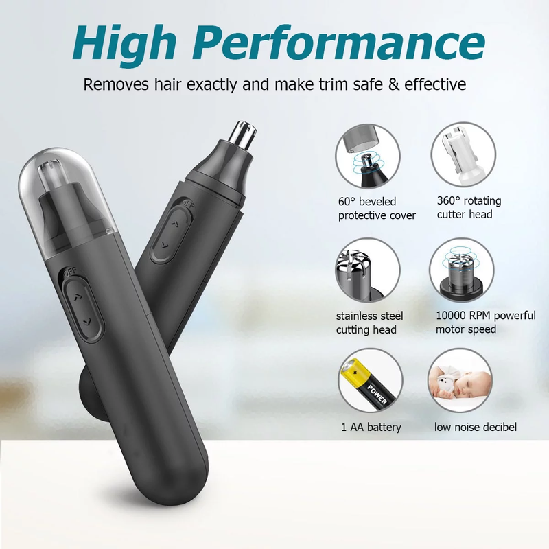 Professional Pain Free Nose Ear Eyebrow Facial Hair Trimmer