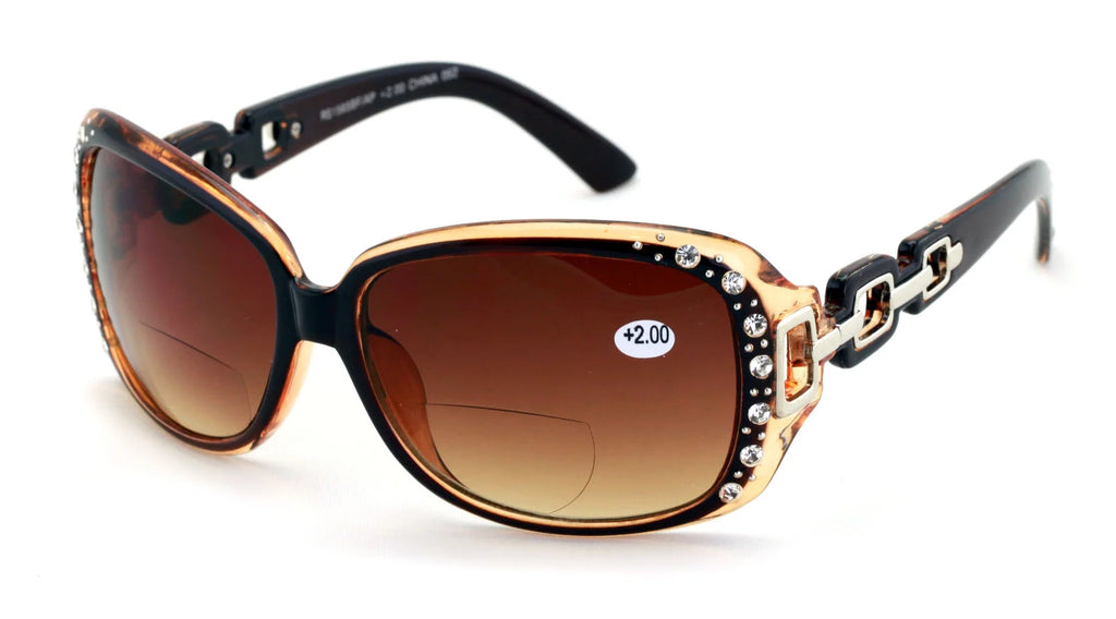 Women's Oversized Rhinestones Reading Sunglasses