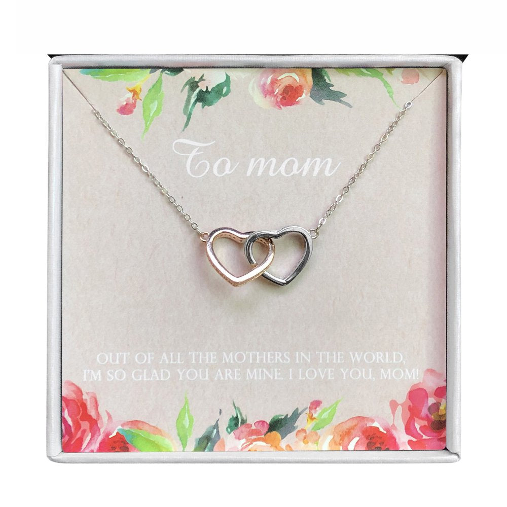 Hanging Cat Necklace Mom Greeting Card Sterling Silver Gift for Women