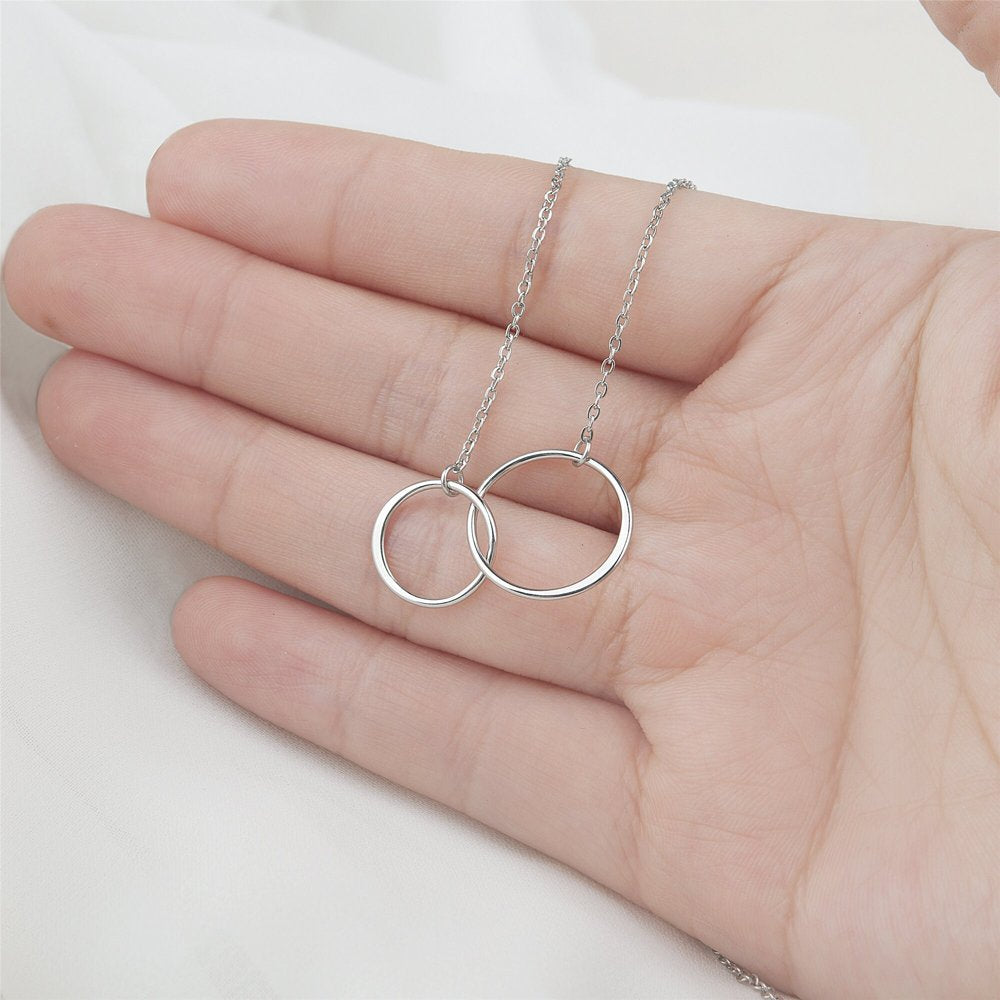 To The Best Mother Mother's Day Gift, Gift for Her, Gift for Her, Mother's Day Jewelry with Card, Card and Necklace Set for Mother's Day, Gift for Mom [Rose Gold Infinity, No-Personalized Card]