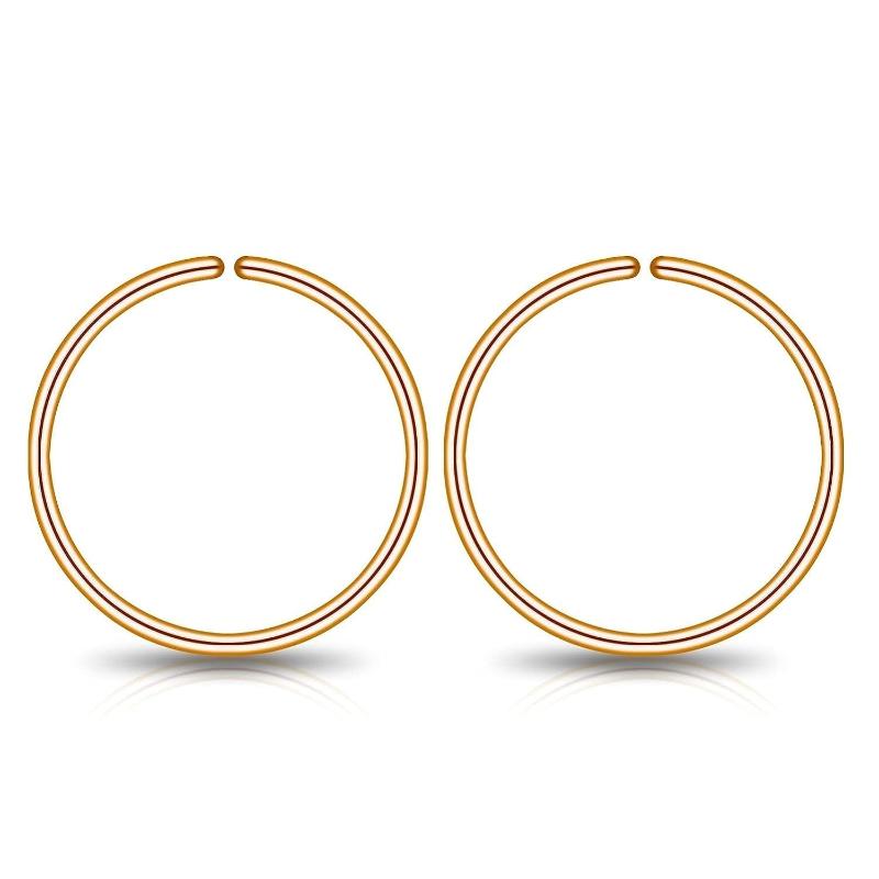 Small Hoop Earrings for Cartilage Nose, Tiny & Thin 