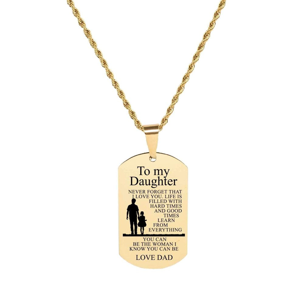 Sentiment Tag Necklace By