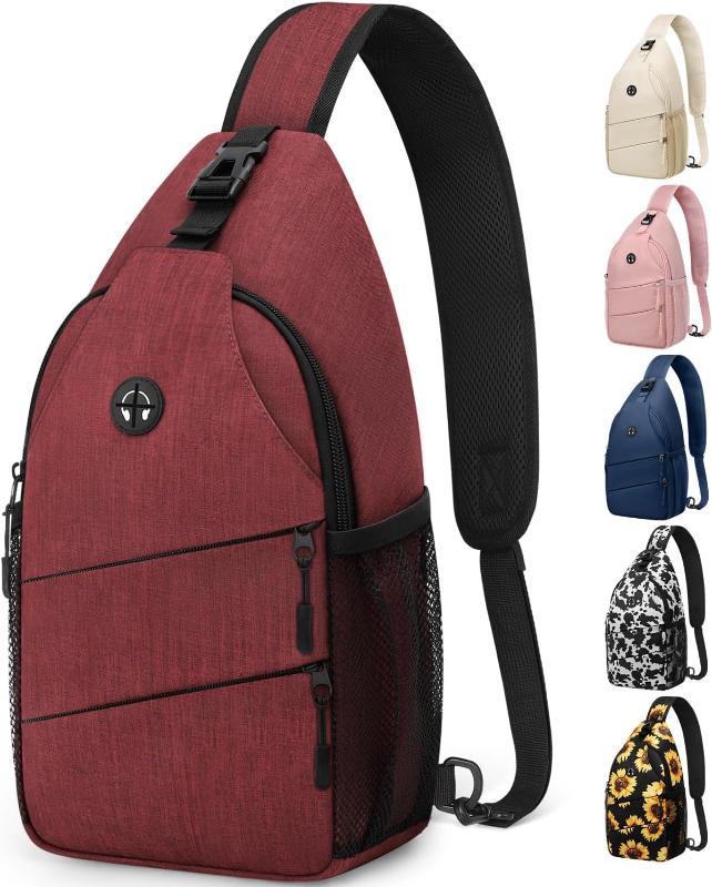 Trendy Sling Bag CrossBody Backpack with Convertible Shoulder Strap