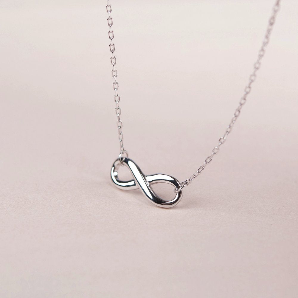 Endless Love Across Generations 925 Sterling Silver Infinity Symbol Necklace, Three Generations Necklace Gift for Grandmother, Mother, Granddaughter