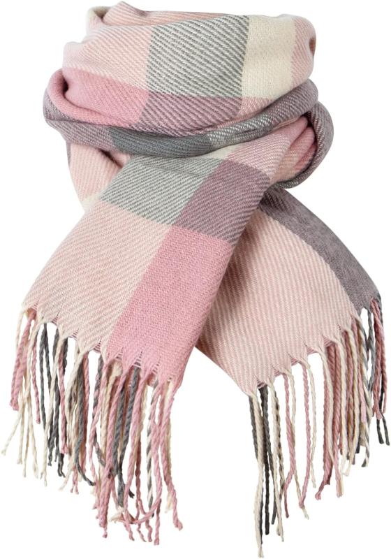  Women's Scarf - Long Plaid Warm Lattice Scarves